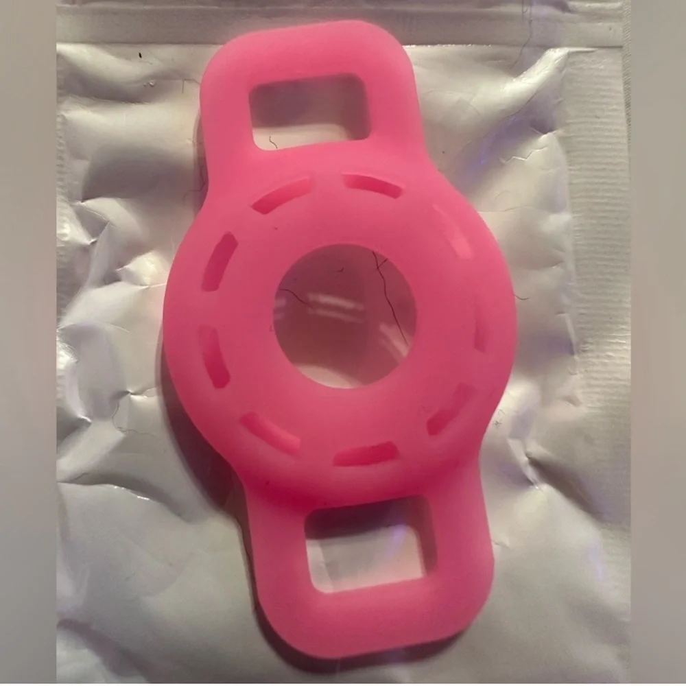 AirTag® Holder for Small Pet Collars-Sized for Cats + Small Dogs. Luminous Pink